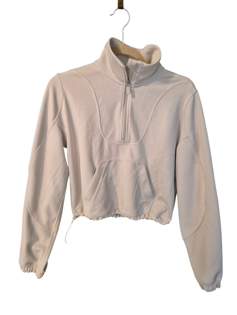 Lululemon Brushed Softstreme Ribbed 1/2 zip cropped sweatshirt - 4.      L36